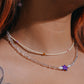 ultraviolet layered necklace